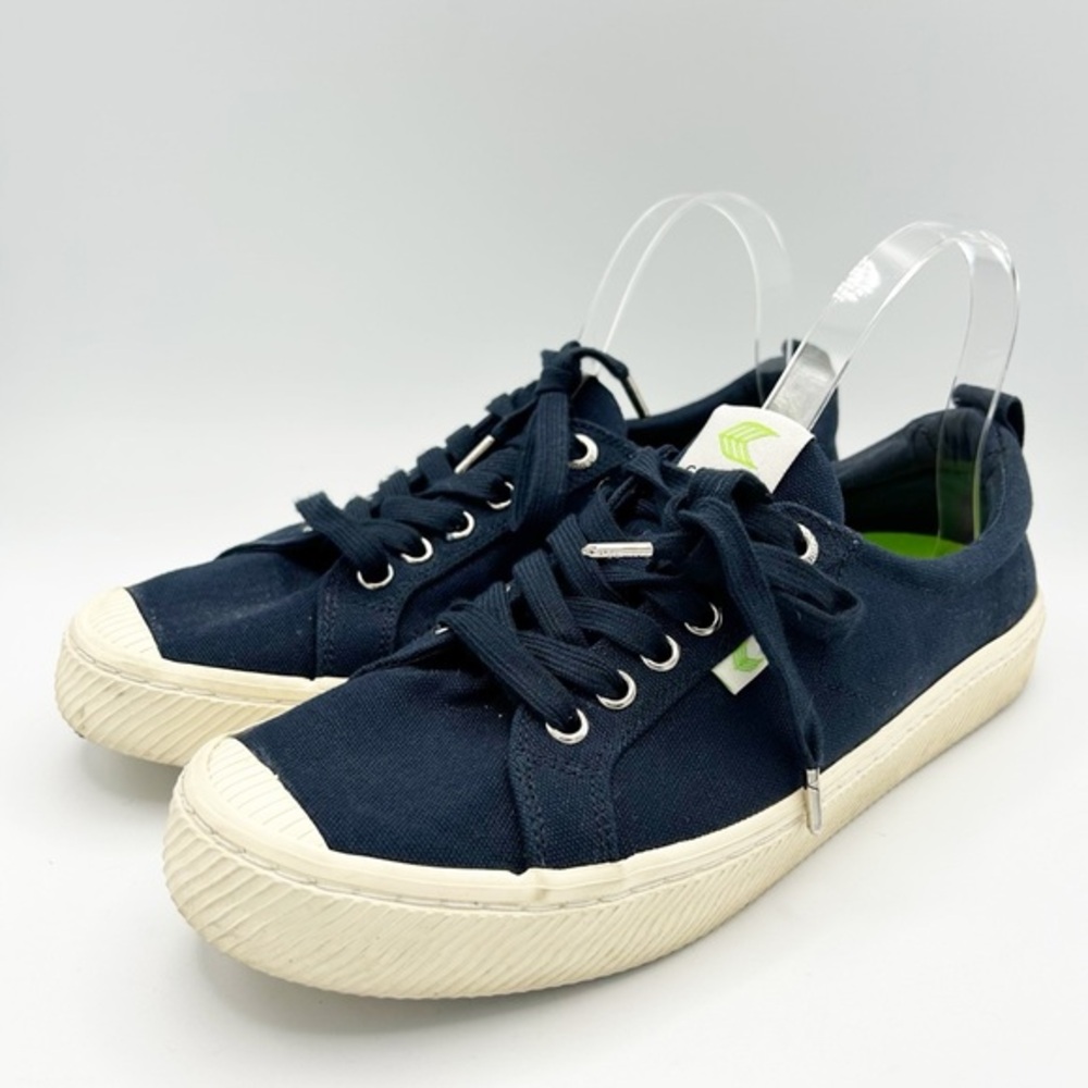 Cariuma Navy‎ Canvas OCA Low Sneakers Nay Blue Cream Size 41